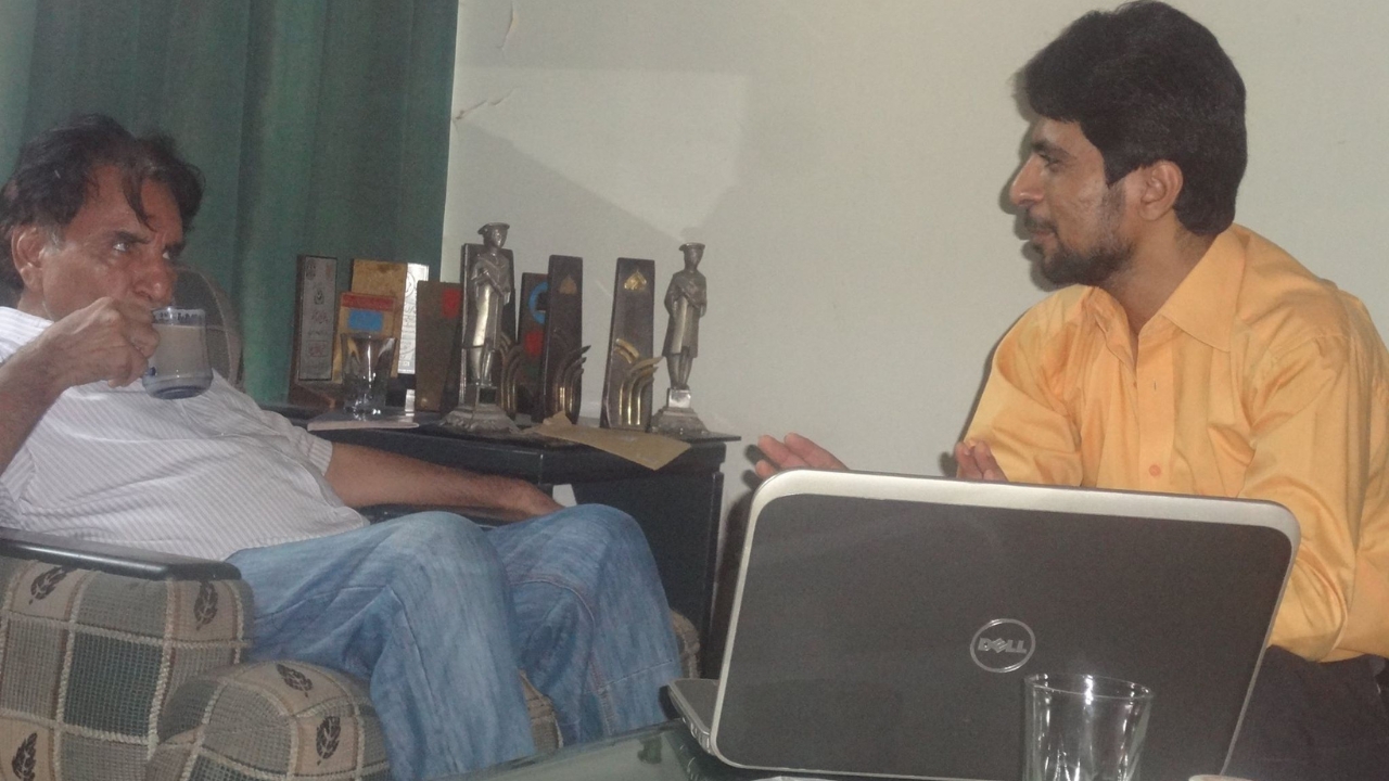 Image Of Kamran Hayat With Hafeez Tahir