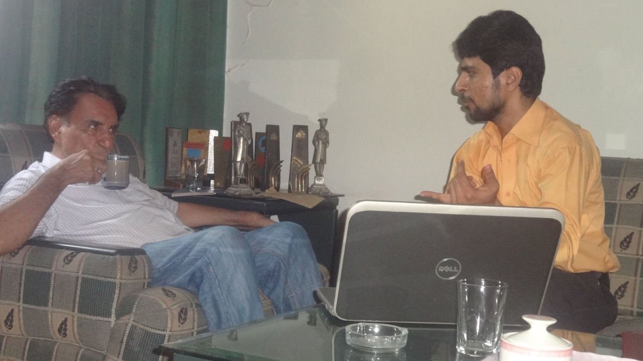 Image Of Kamran Hayat With Hafeez Tahir