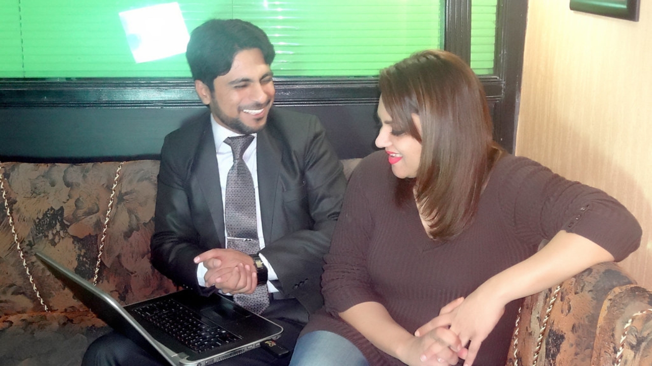 Image Of Kamran Hayat With Nadia Amnin
